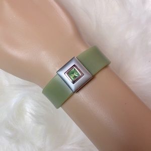 Green watch style bracelet